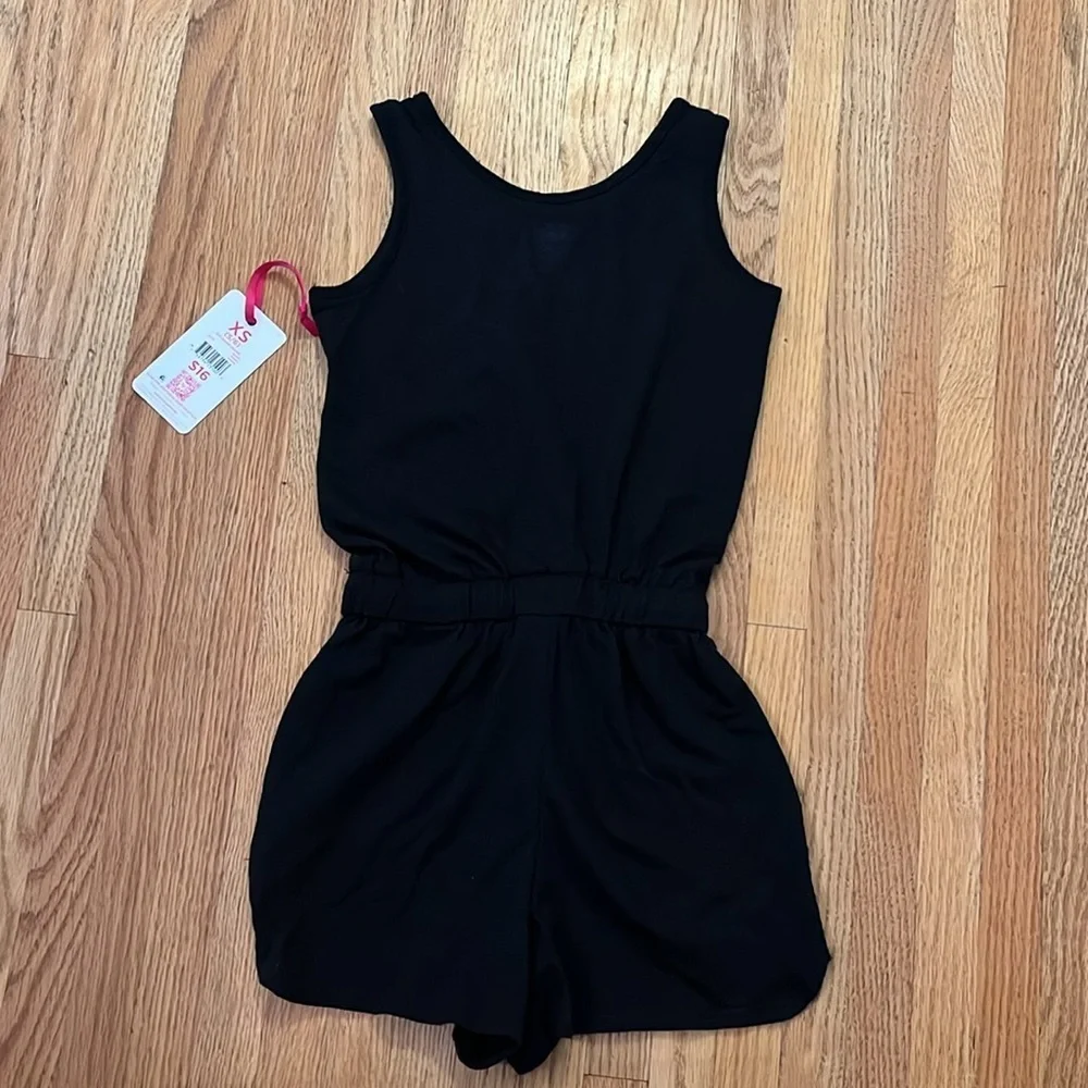 Black Graphic Romper
